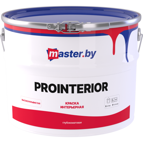 Краска master.by PROINTERIOR интерьерная глубокоматовая
