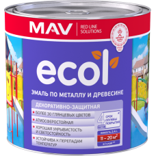 ЭМАЛЬ ECOL по металлу и древесине ПФ-115