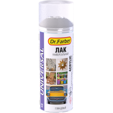 Лак-аэрозоль Dr. Farber акриловый универсальный