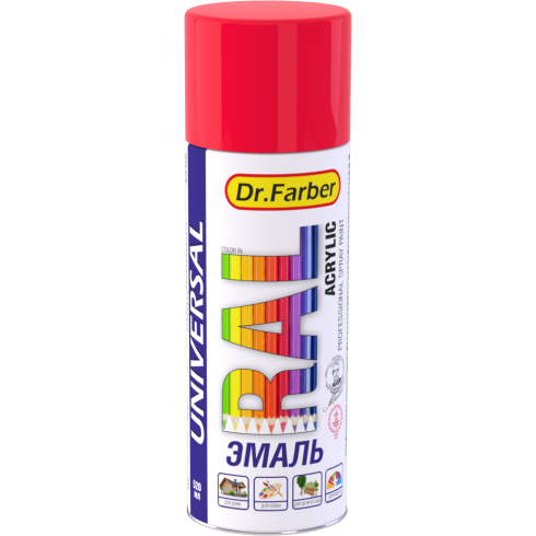 Эмаль-аэрозоль Dr.Farber акриловая универсальная