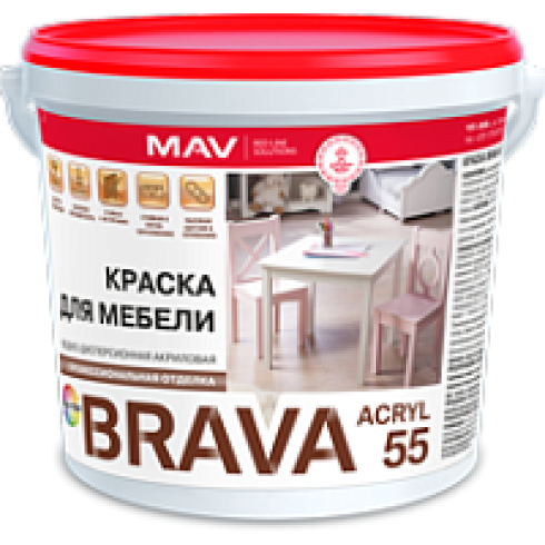 Краска BRAVA ACRYL 55 для мебели
