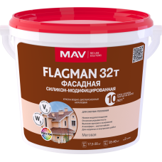 Краска FLAGMAN 32т фасадная силикон-модифицированная (ВД-АК-1032т)
