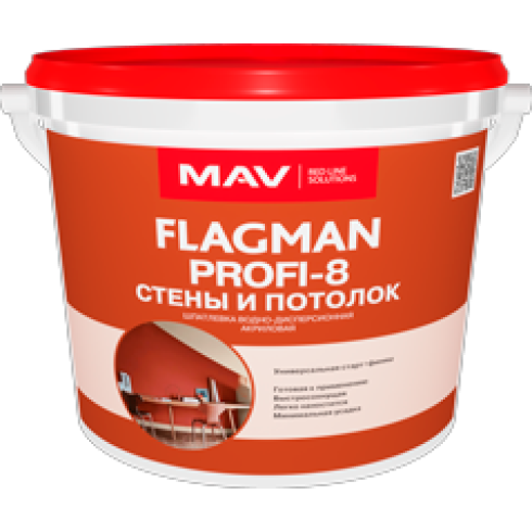 Шпатлевка FLAGMAN PROFI-8 интерьерная старт-финиш