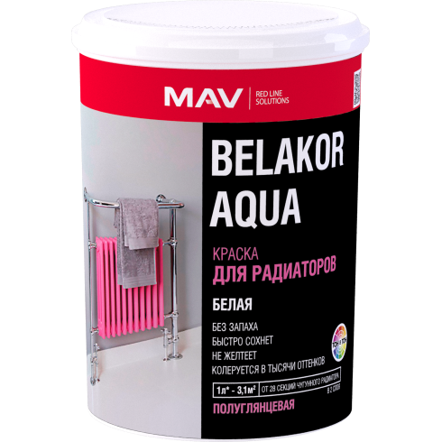 Краска BELAKOR AQUA Для радиаторов