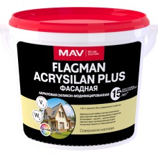 Краска FLAGMAN ACRYSILAN PLUS фасадная акриловая силикон-модифицированная