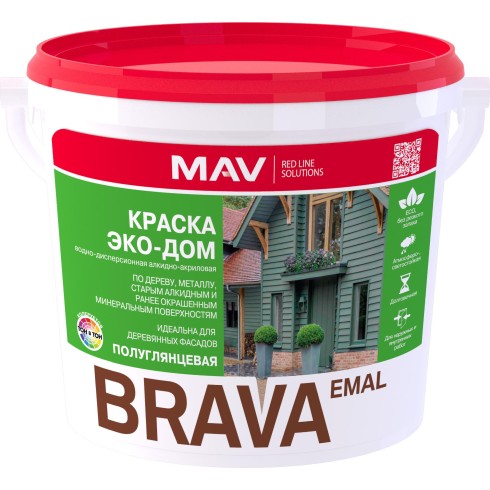 Краска BRAVA ЭКО-ДОМ