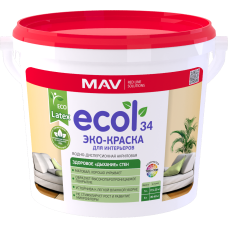 Эко-краска ECOL 34 для интерьеров