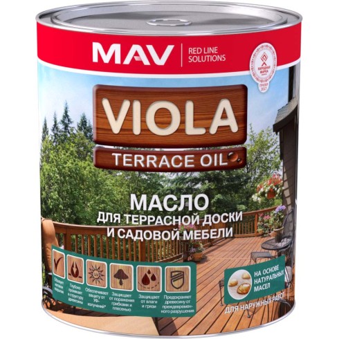 Масло VIOLA OIL для террасной доски