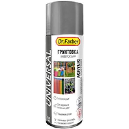 Грунтовка-аэрозоль Dr.Farber акриловая универсальная