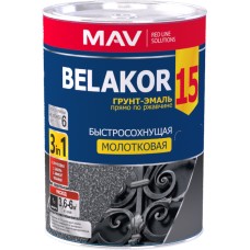 Грунт-эмаль Belakor 15 прямо по ржавчине 3 в 1 быстросохнущая, молотковая