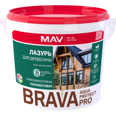 Лазурь для дерева BRAVA AQUA PROTECT PRO