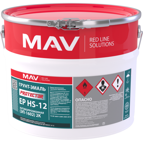 Грунт-эмаль PROTECTOR EP HS-12 антикоррозионная (ЭП-1602) 2К