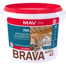 Лак BRAVA ACRYL 43 для изделий из древесины